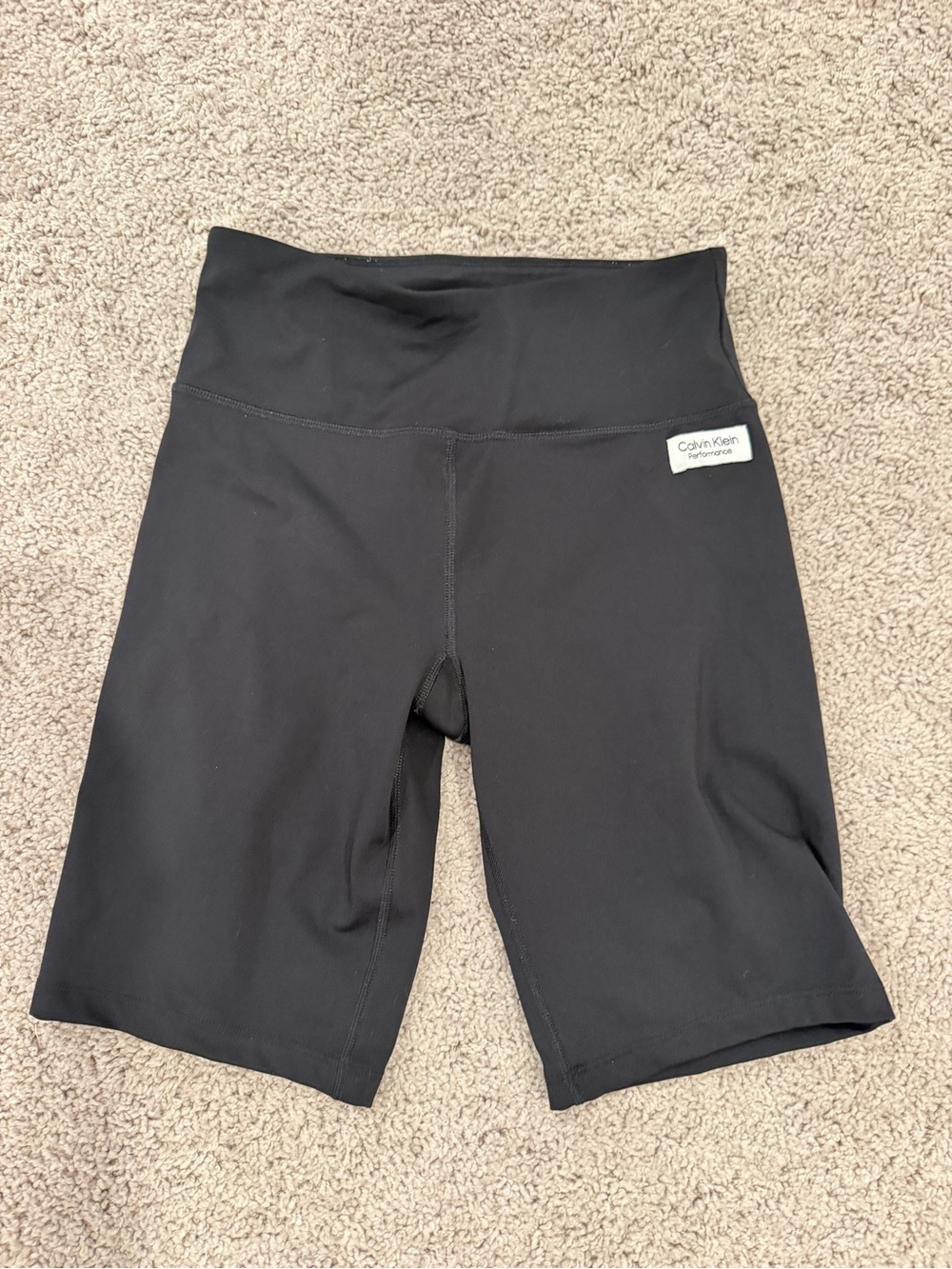Calvin Klein Black High-Rise Bike Shorts
